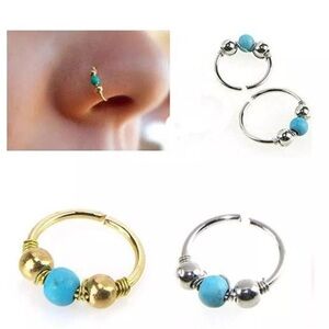 Women Men Body Jewelry Fake Septum Clip On Non Piercing Nose Ring NEW